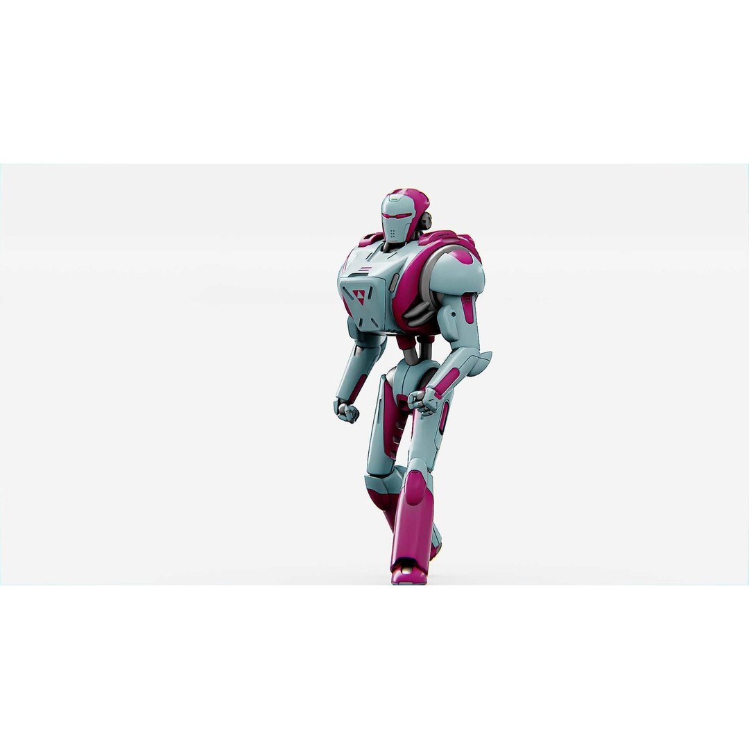 Android Mecha C 3D Model – Rigged Sci-Fi Character for Unity & Unreal - View 25