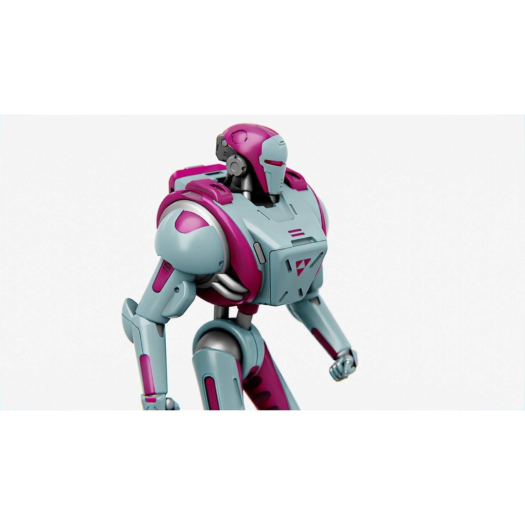Android Mecha C 3D Model – Rigged Sci-Fi Character for Unity & Unreal - View 28
