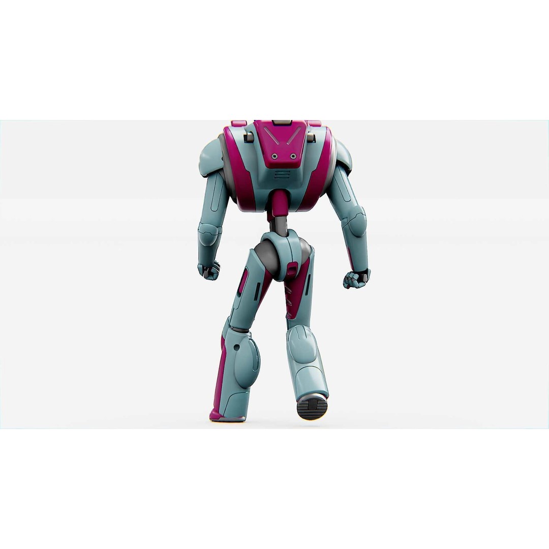 Android Mecha C 3D Model – Rigged Sci-Fi Character for Unity & Unreal - View 30