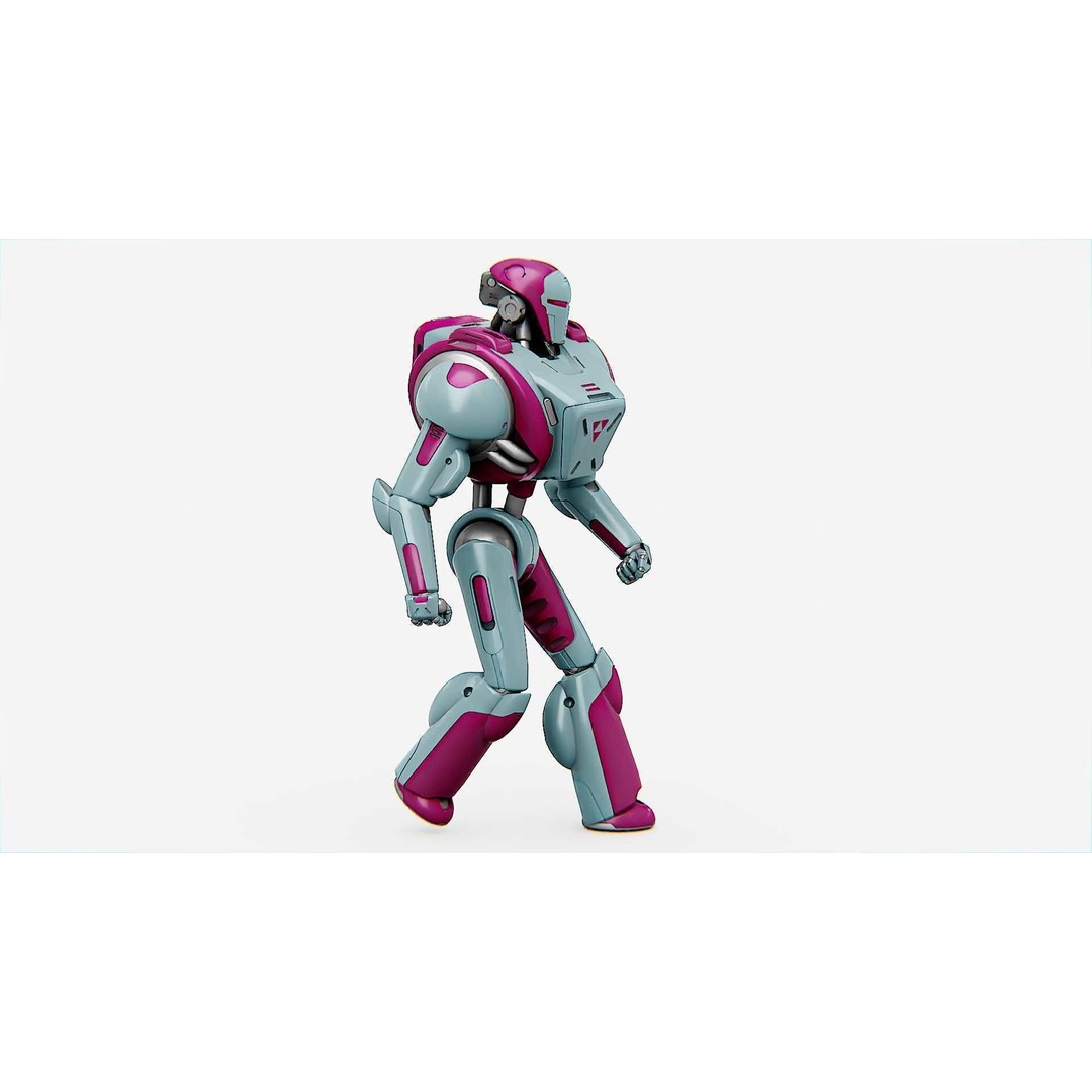 Android Mecha C 3D Model – Rigged Sci-Fi Character for Unity & Unreal - View 31