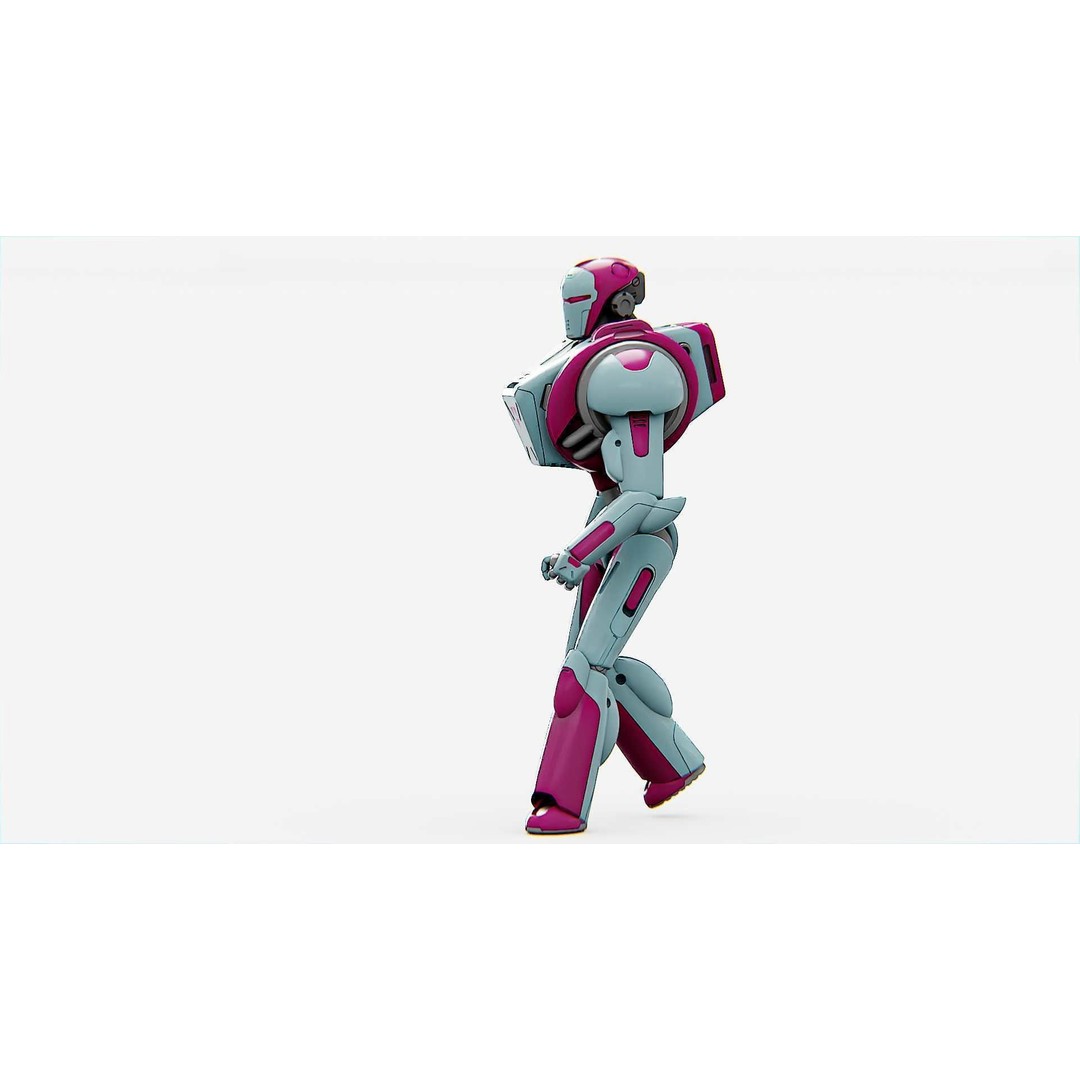 Android Mecha C 3D Model – Rigged Sci-Fi Character for Unity & Unreal - View 32
