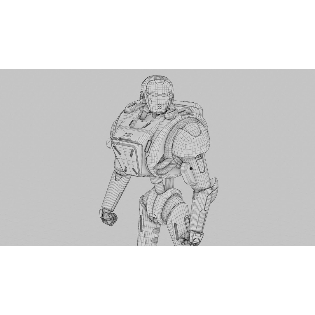 Android Mecha C 3D Model – Rigged Sci-Fi Character for Unity & Unreal - View 41