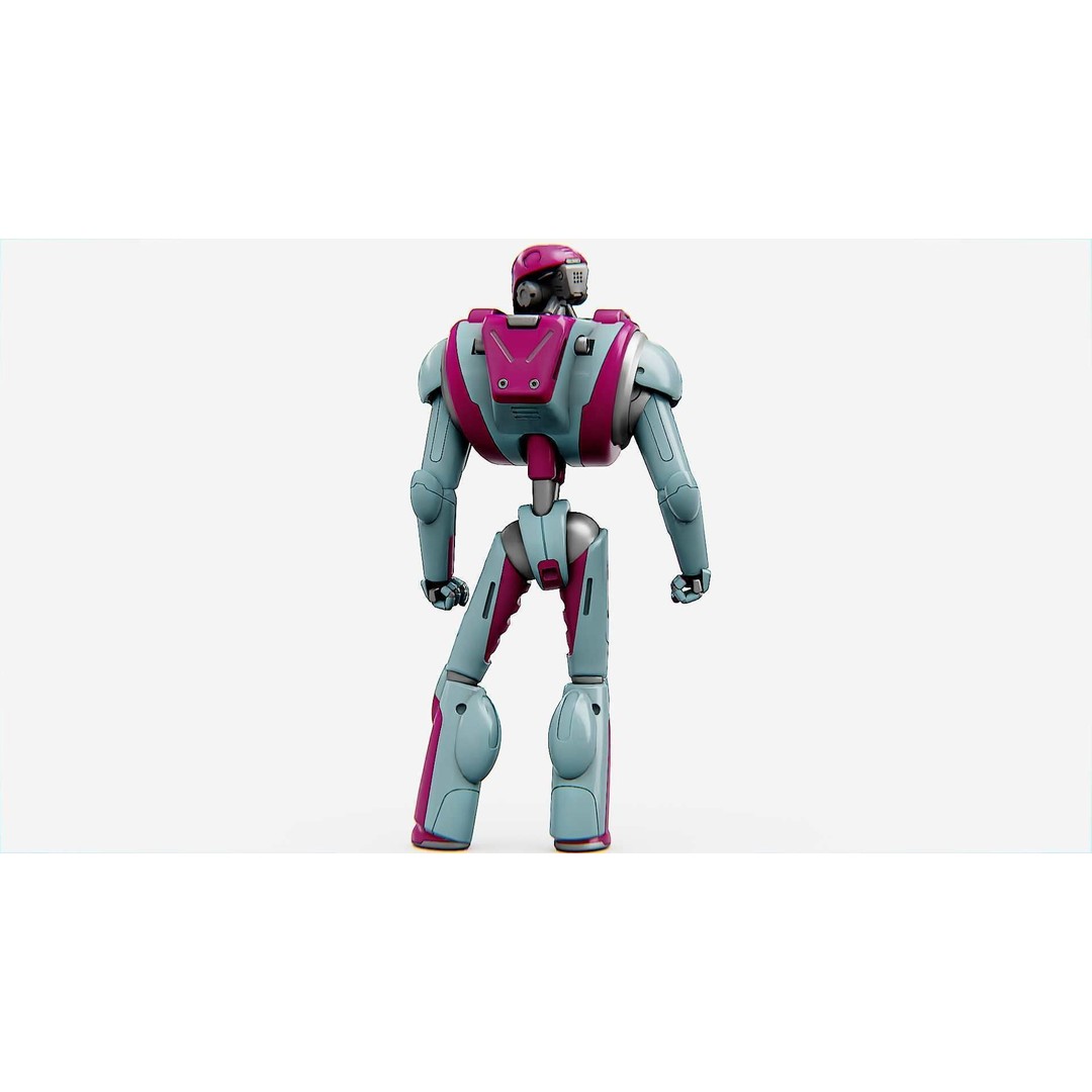 Android Mecha C 3D Model – Rigged Sci-Fi Character for Unity & Unreal - View 8
