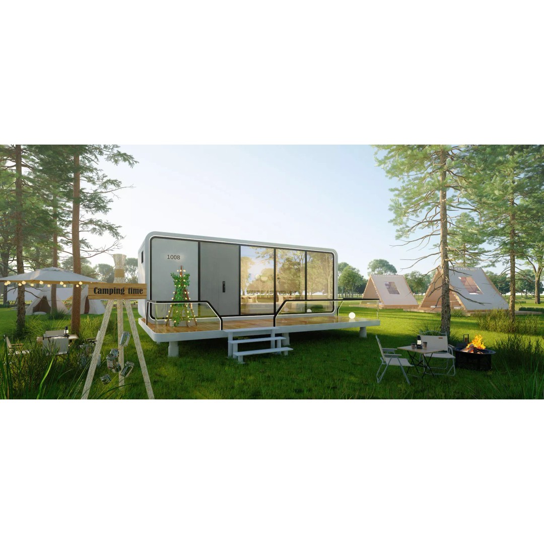 Space Cabin Homestay 3D Model – Modern Capsule Design, FBX - View 2