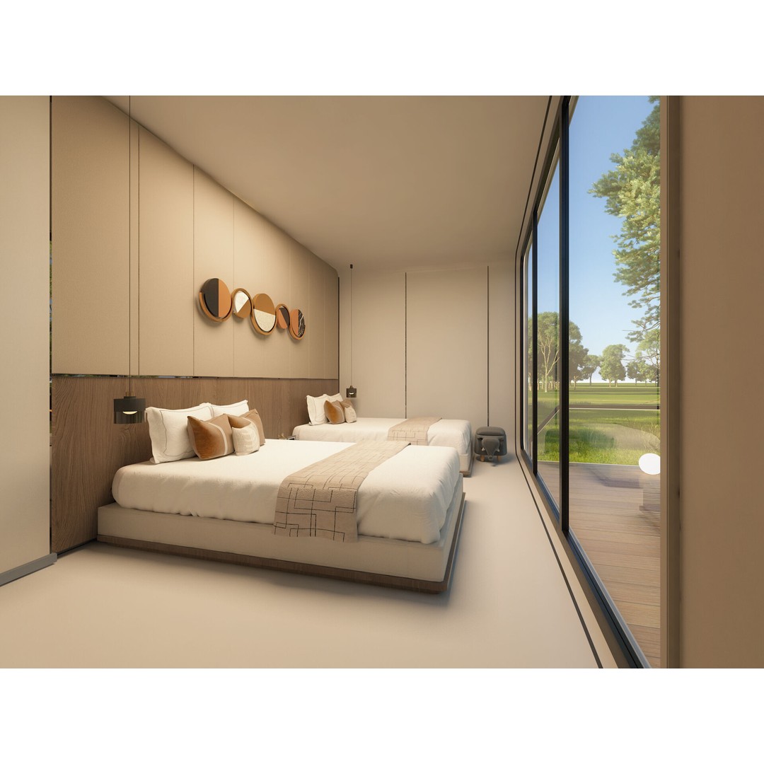 Space Cabin Homestay 3D Model – Modern Capsule Design, FBX - View 4