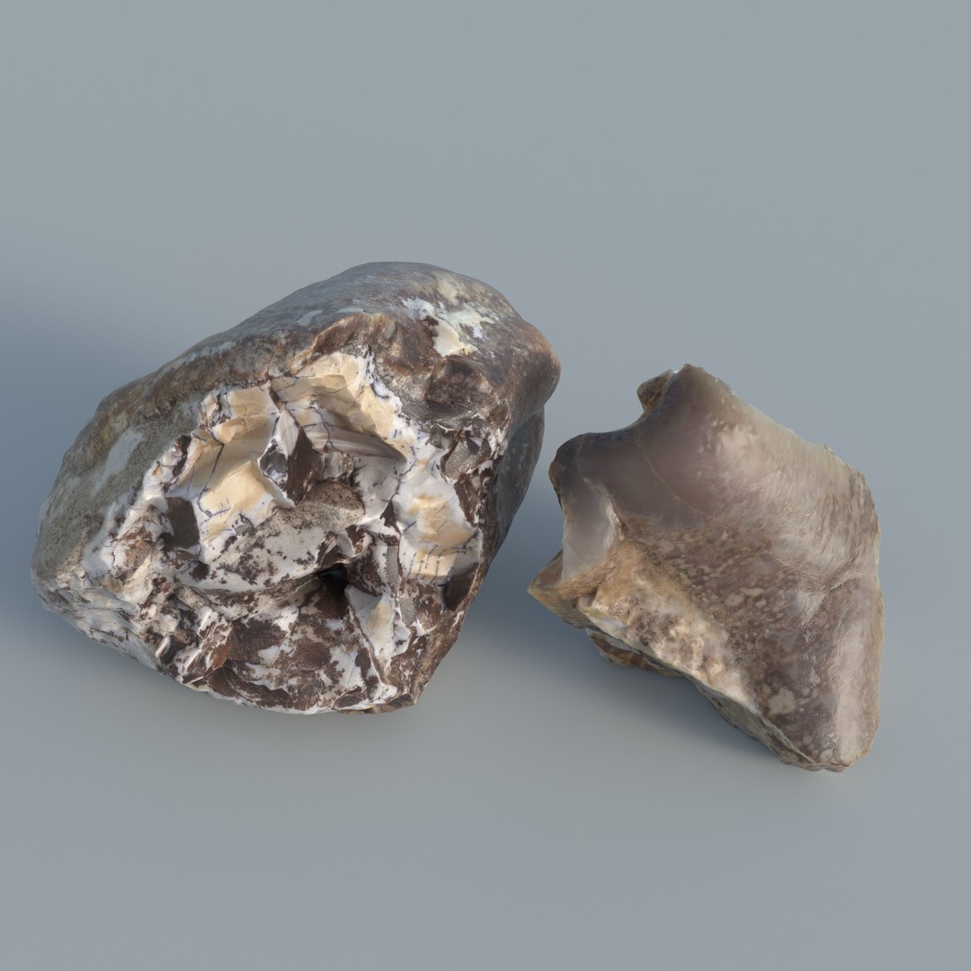 Dens Draconis 3D Model – Low Poly Traditional Chinese Medicine Asset, OBJ - View 3