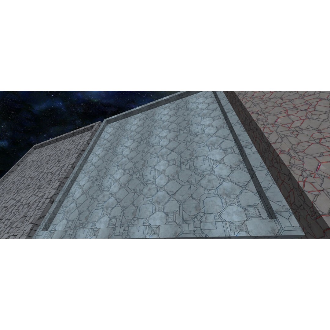 Seamless Sci-fi Panel Textures 3D Model – 20 Unique Designs, JPG - View 6
