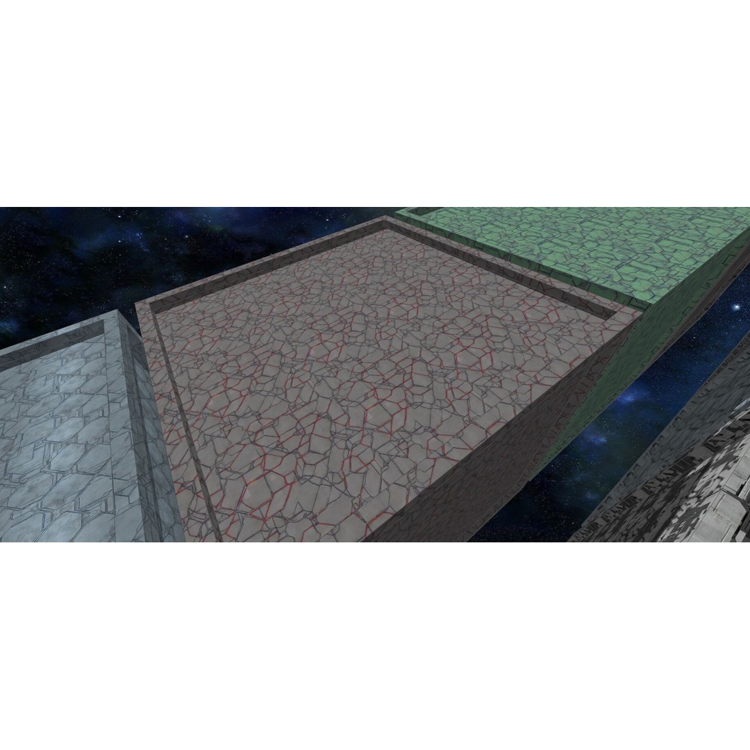 Seamless Sci-fi Panel Textures 3D Model – 20 Unique Designs, JPG - View 7