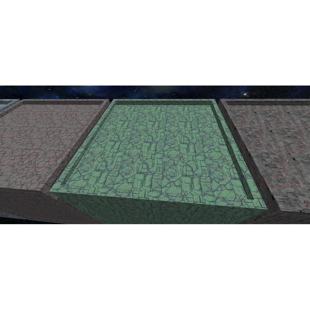 Seamless Sci-fi Panel Textures 3D Model – 20 Unique Designs, JPG - View 8