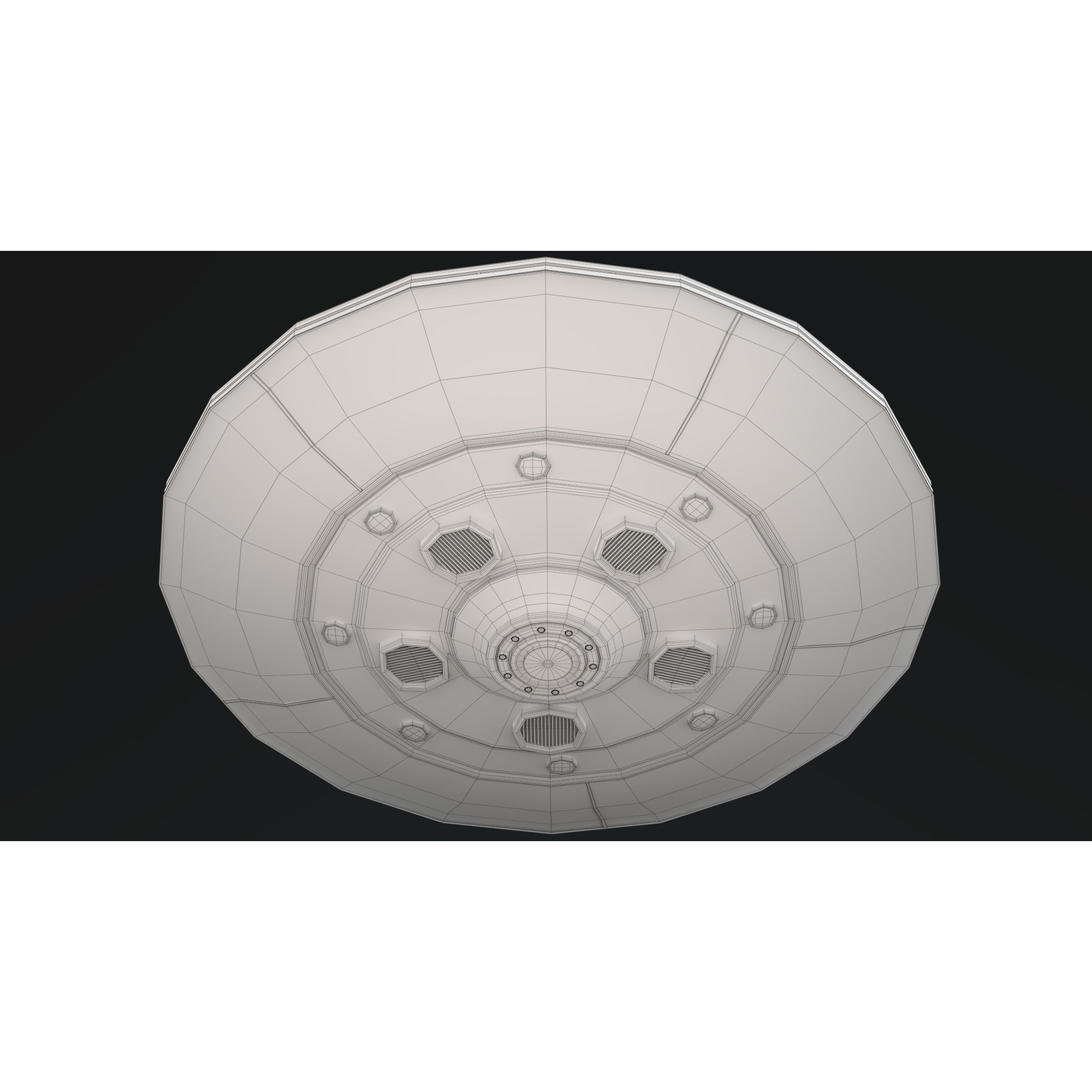 UFO - Game-Ready 3D Model - View 10