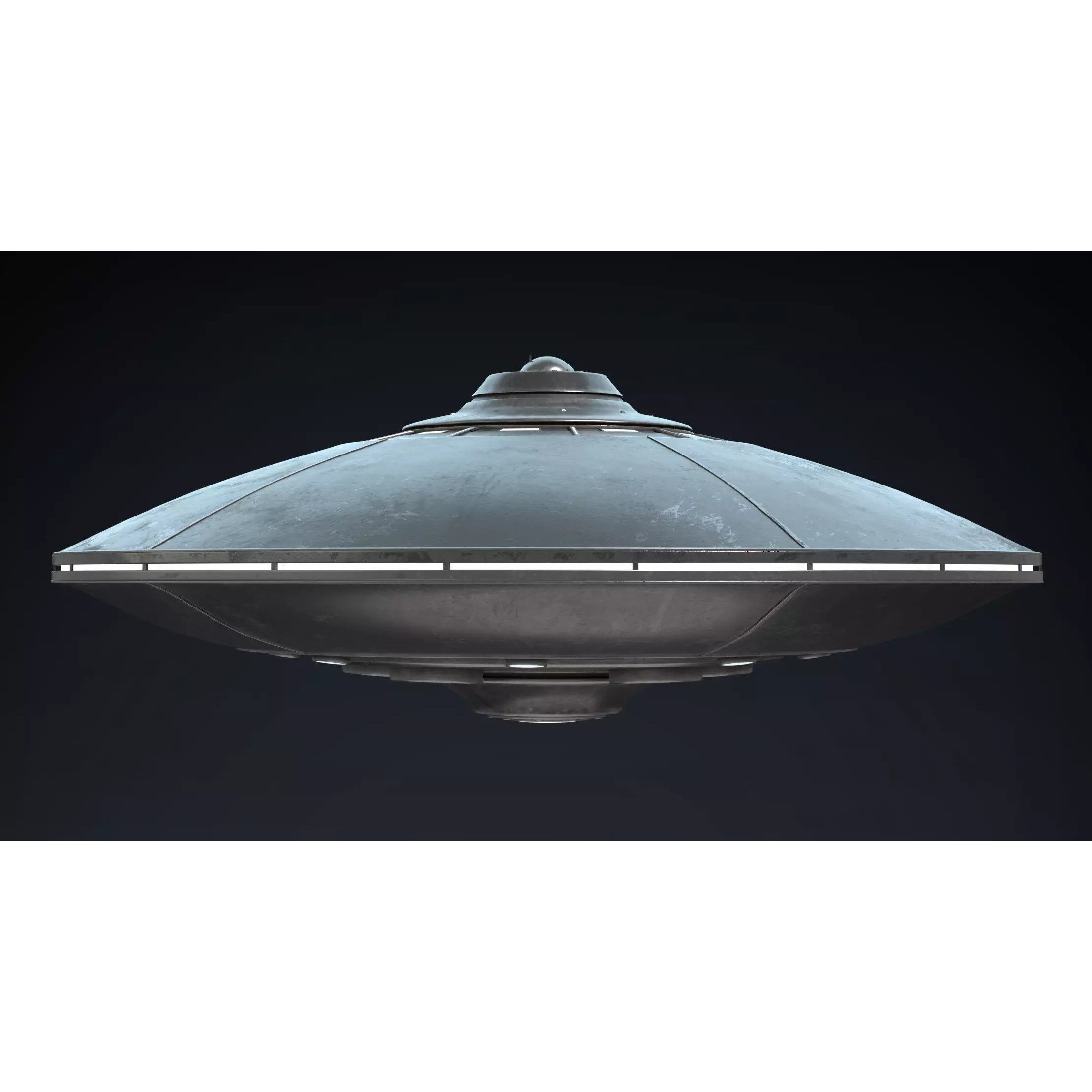 UFO - Game-Ready 3D Model - View 2