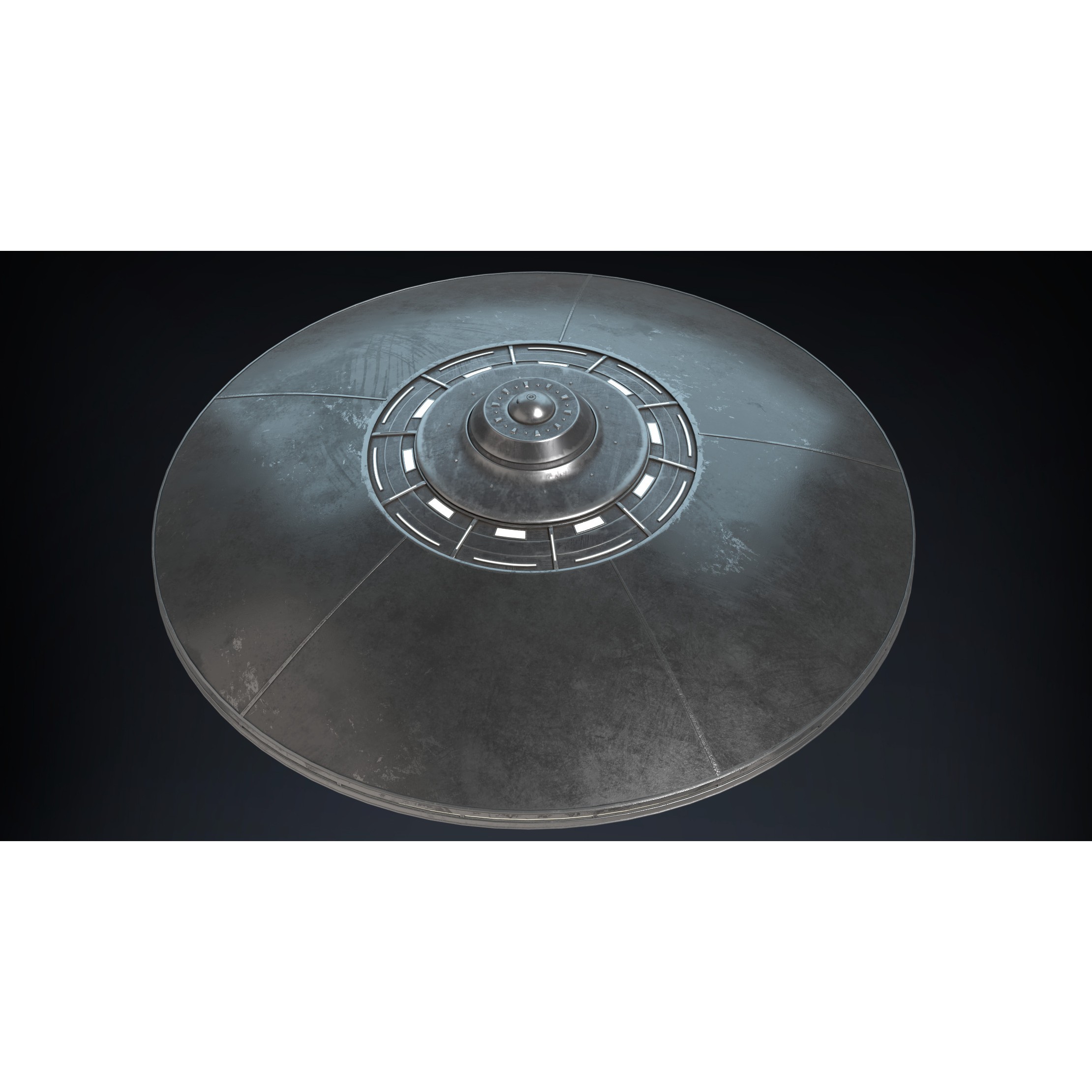 UFO - Game-Ready 3D Model - View 3