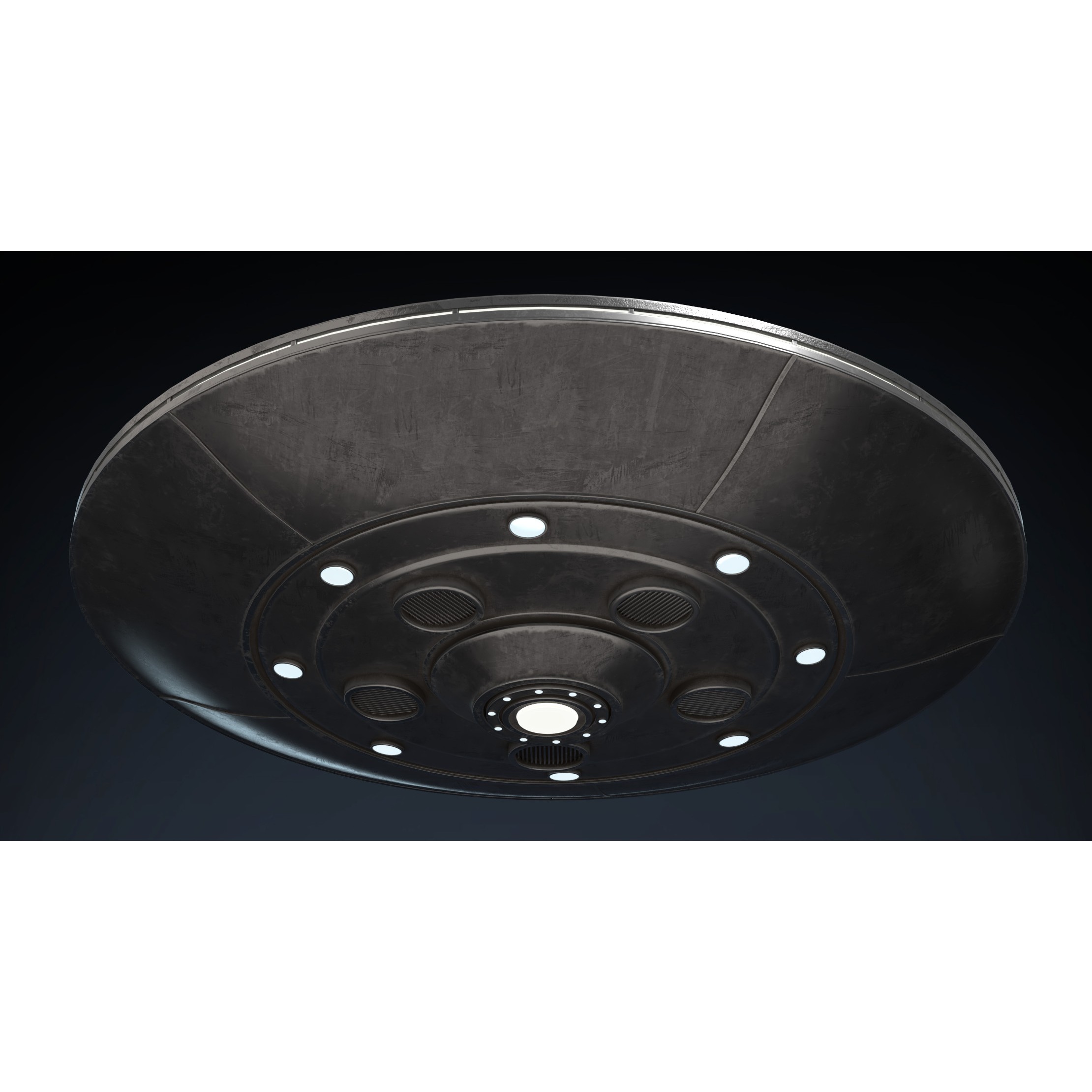 UFO - Game-Ready 3D Model - View 4