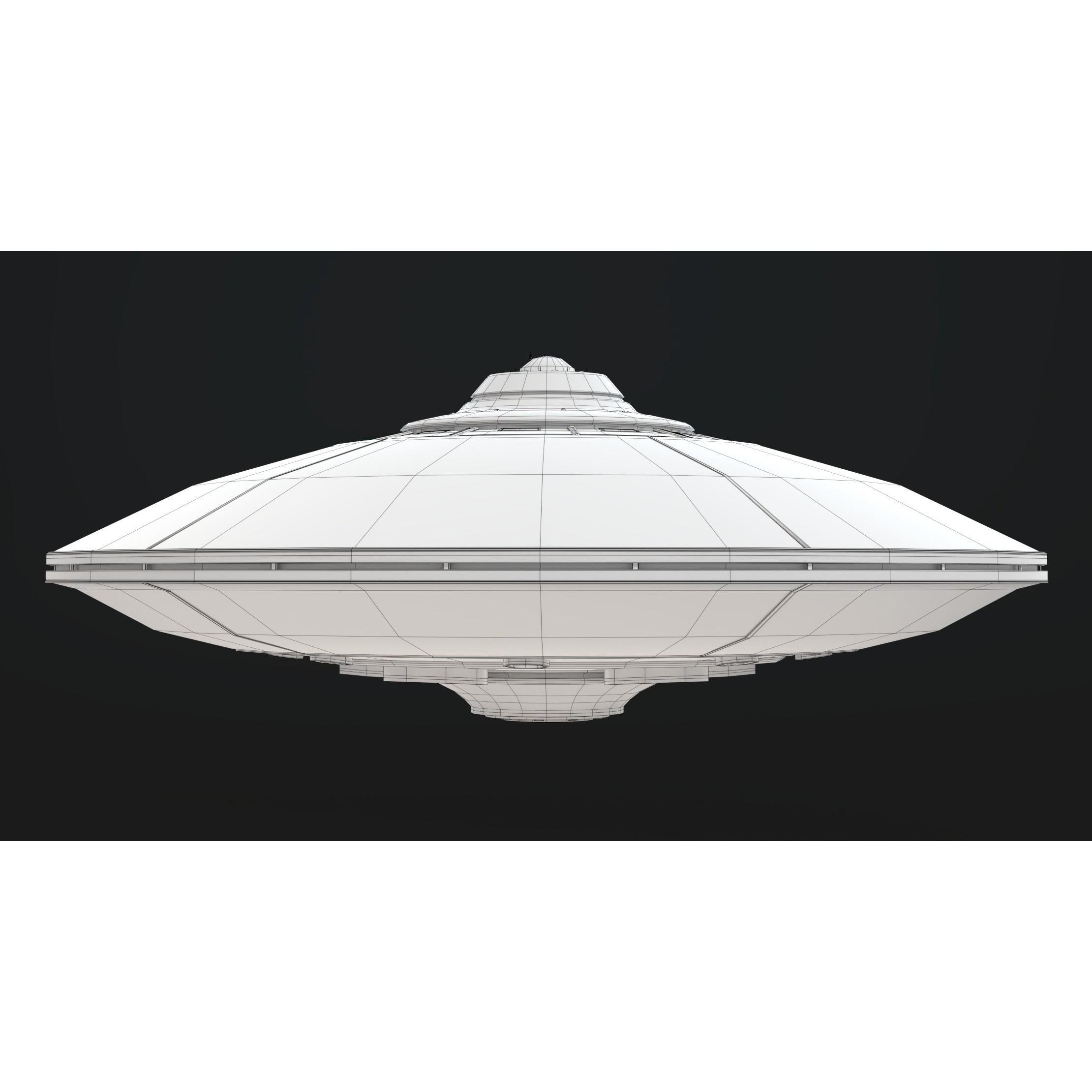 UFO - Game-Ready 3D Model - View 7