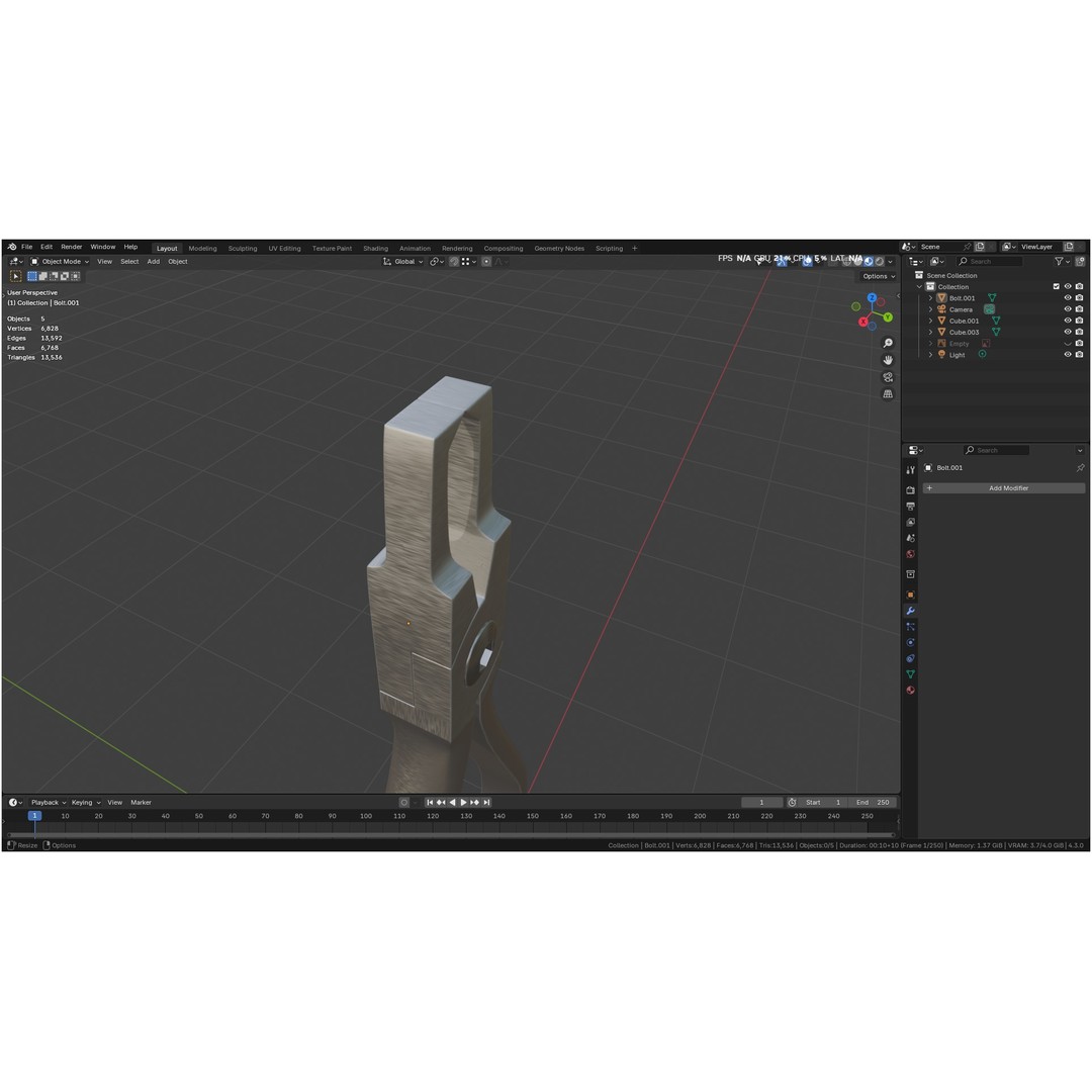 Bracket Removing Plier Tool 3D Model – Low Poly PBR Asset, FBX, OBJ