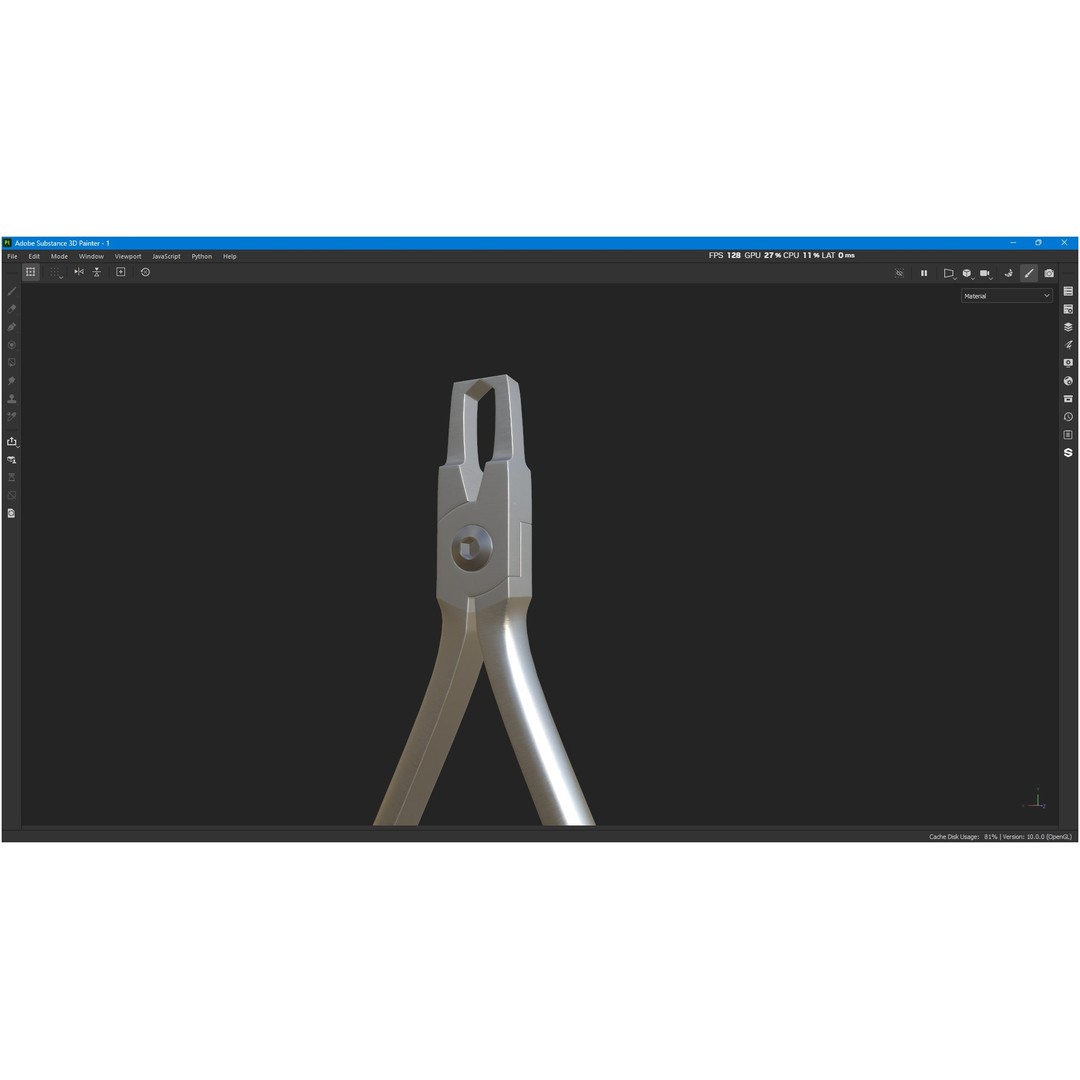 Bracket Removing Plier Tool 3D Model – Low Poly PBR Asset, FBX, OBJ - View 11