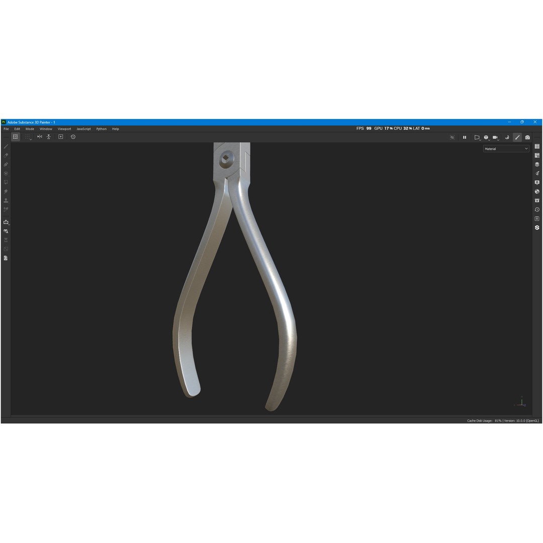Bracket Removing Plier Tool 3D Model – Low Poly PBR Asset, FBX, OBJ - View 12
