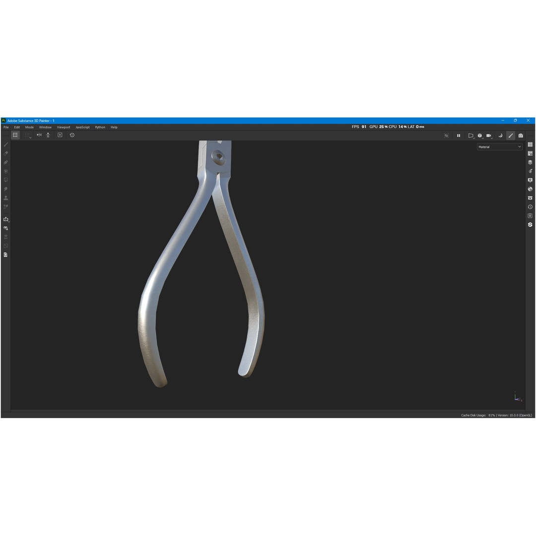 Bracket Removing Plier Tool 3D Model – Low Poly PBR Asset, FBX, OBJ - View 13