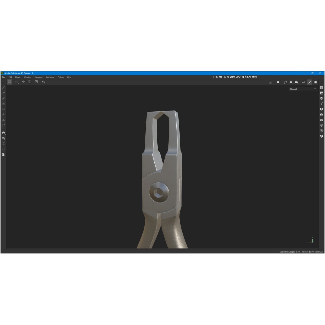 Bracket Removing Plier Tool 3D Model – Low Poly PBR Asset, FBX, OBJ - View 16