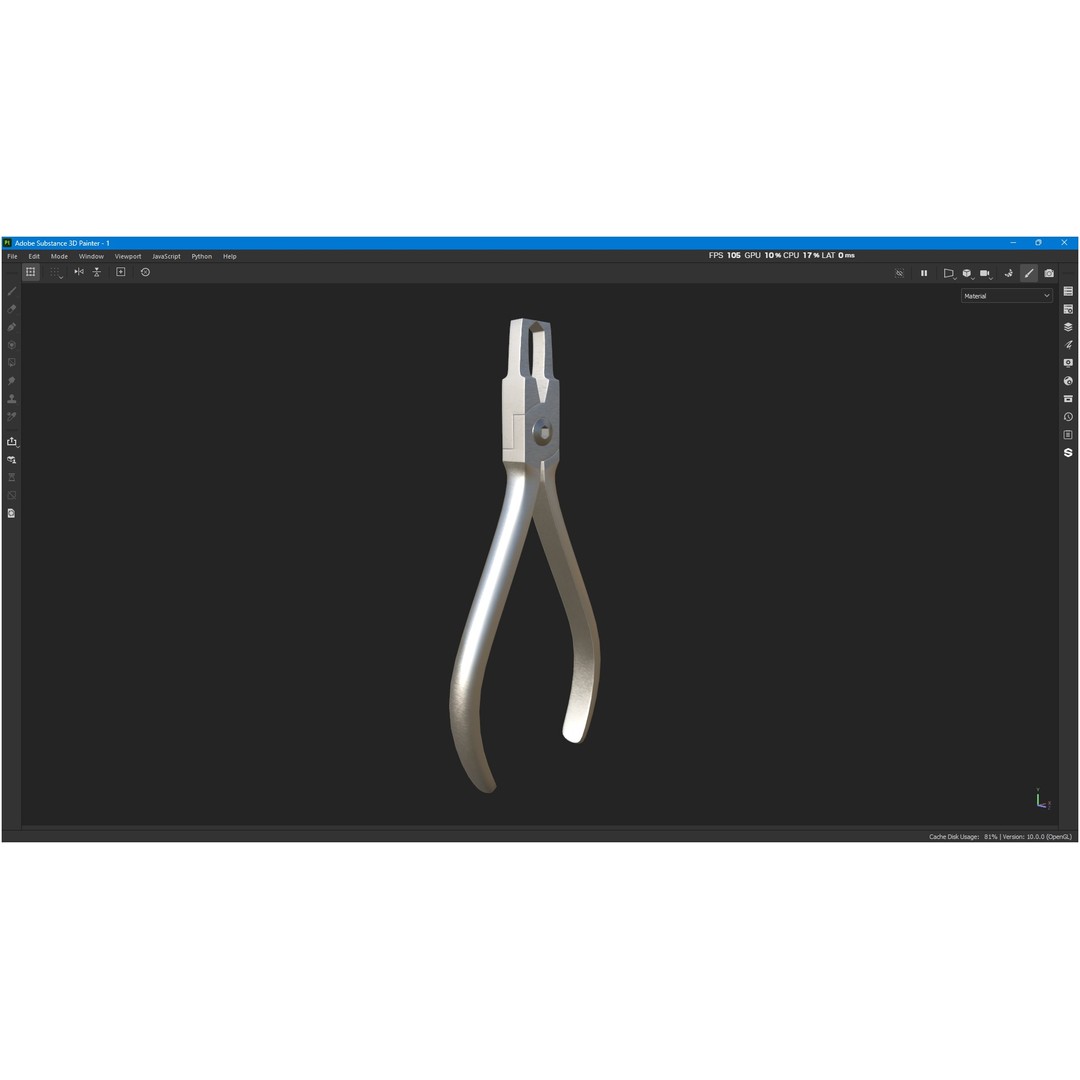 Bracket Removing Plier Tool 3D Model – Low Poly PBR Asset, FBX, OBJ - View 20