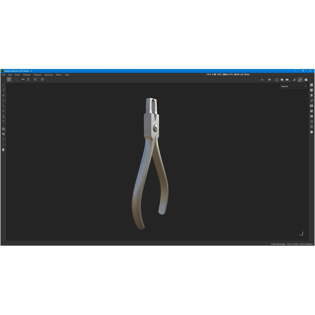 Bracket Removing Plier Tool 3D Model – Low Poly PBR Asset, FBX, OBJ - View 21