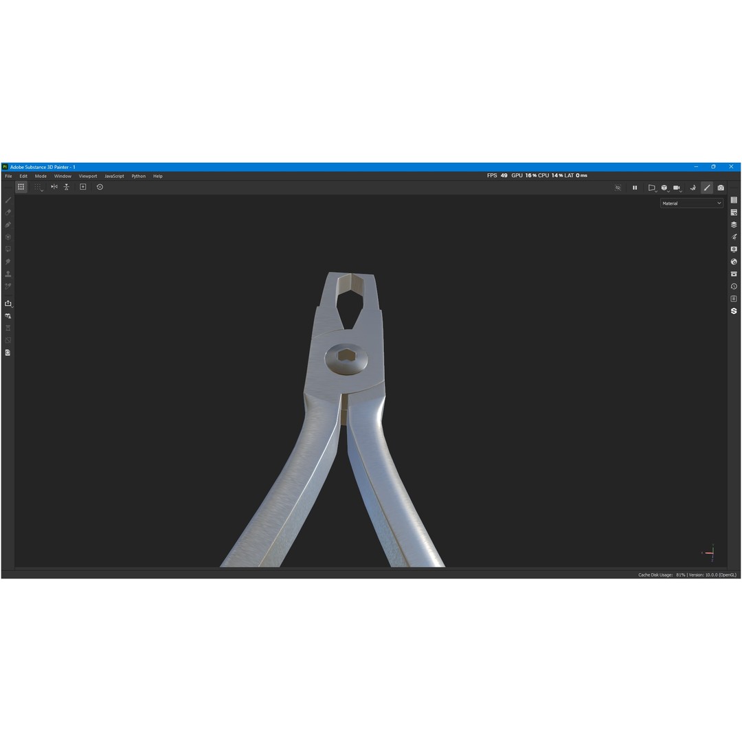 Bracket Removing Plier Tool 3D Model – Low Poly PBR Asset, FBX, OBJ - View 22