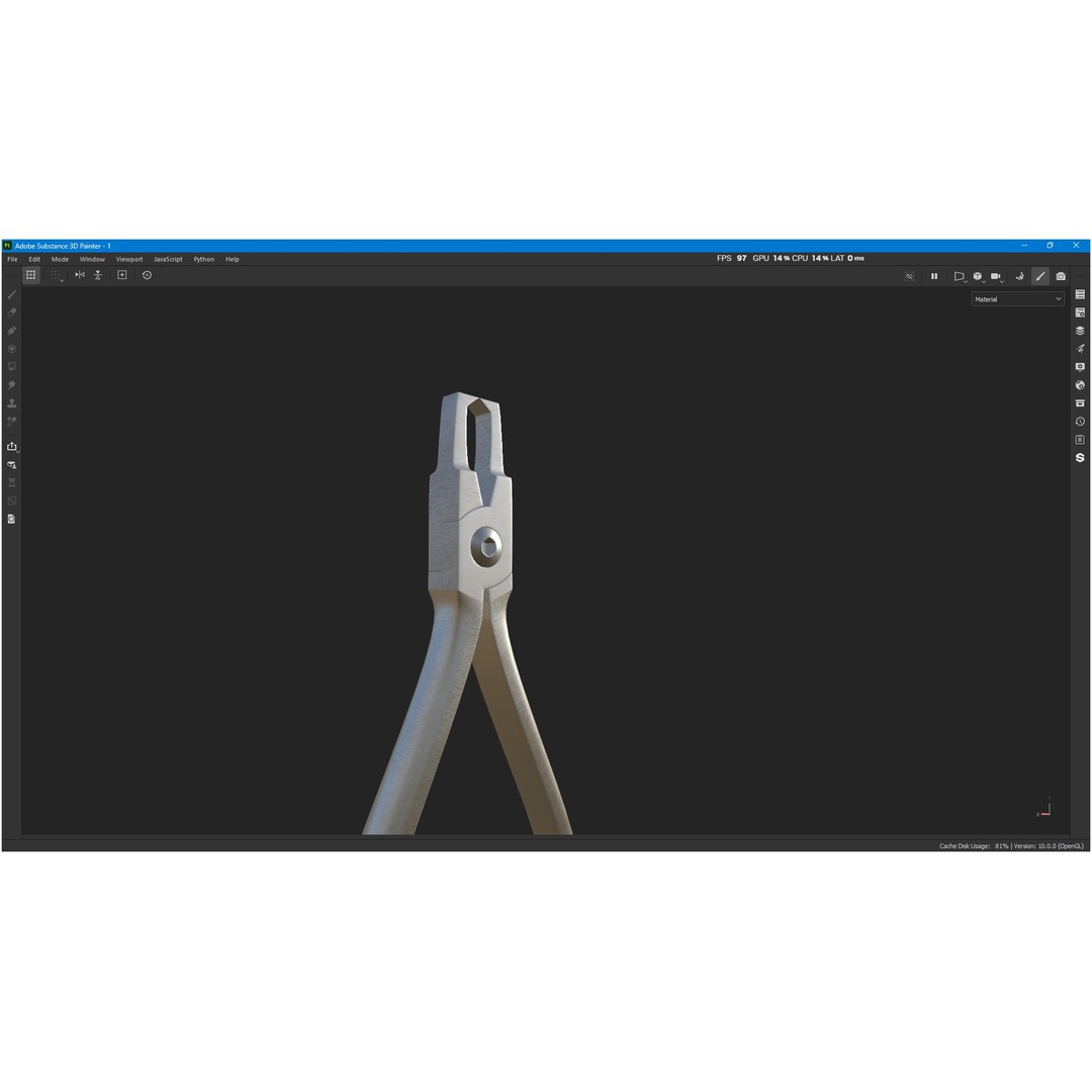 Bracket Removing Plier Tool 3D Model – Low Poly PBR Asset, FBX, OBJ - View 24