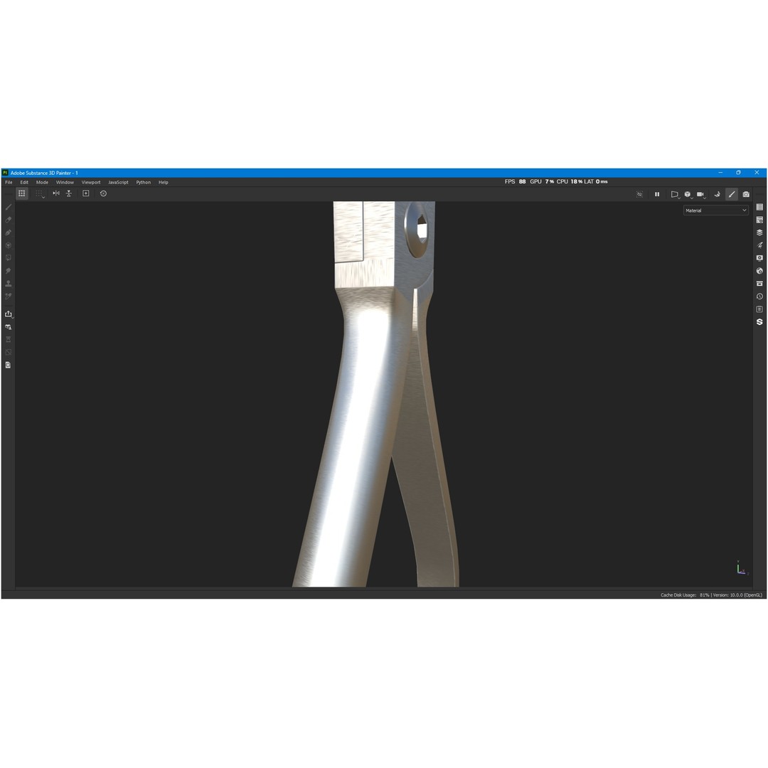 Bracket Removing Plier Tool 3D Model – Low Poly PBR Asset, FBX, OBJ - View 25