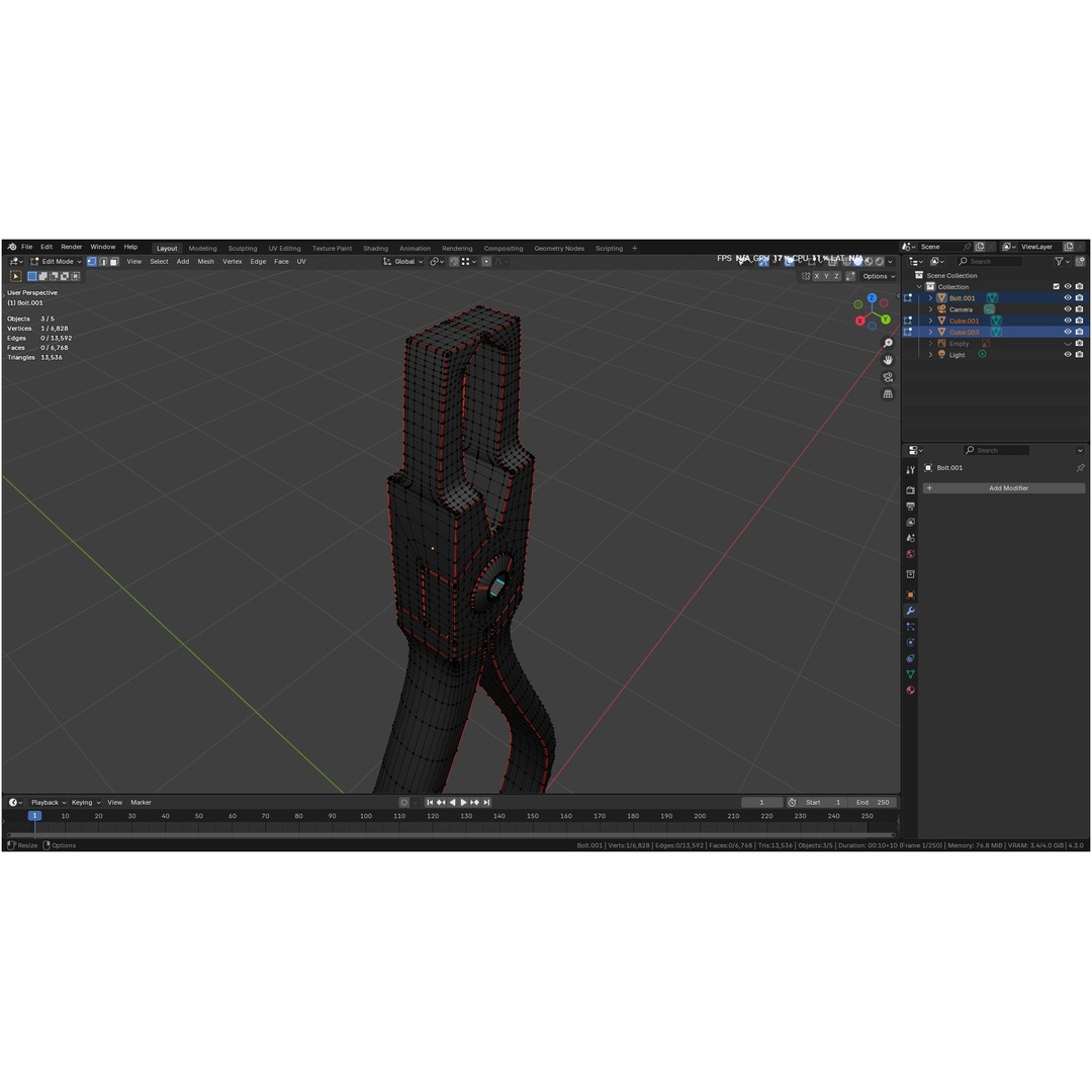 Bracket Removing Plier Tool 3D Model – Low Poly PBR Asset, FBX, OBJ - View 43