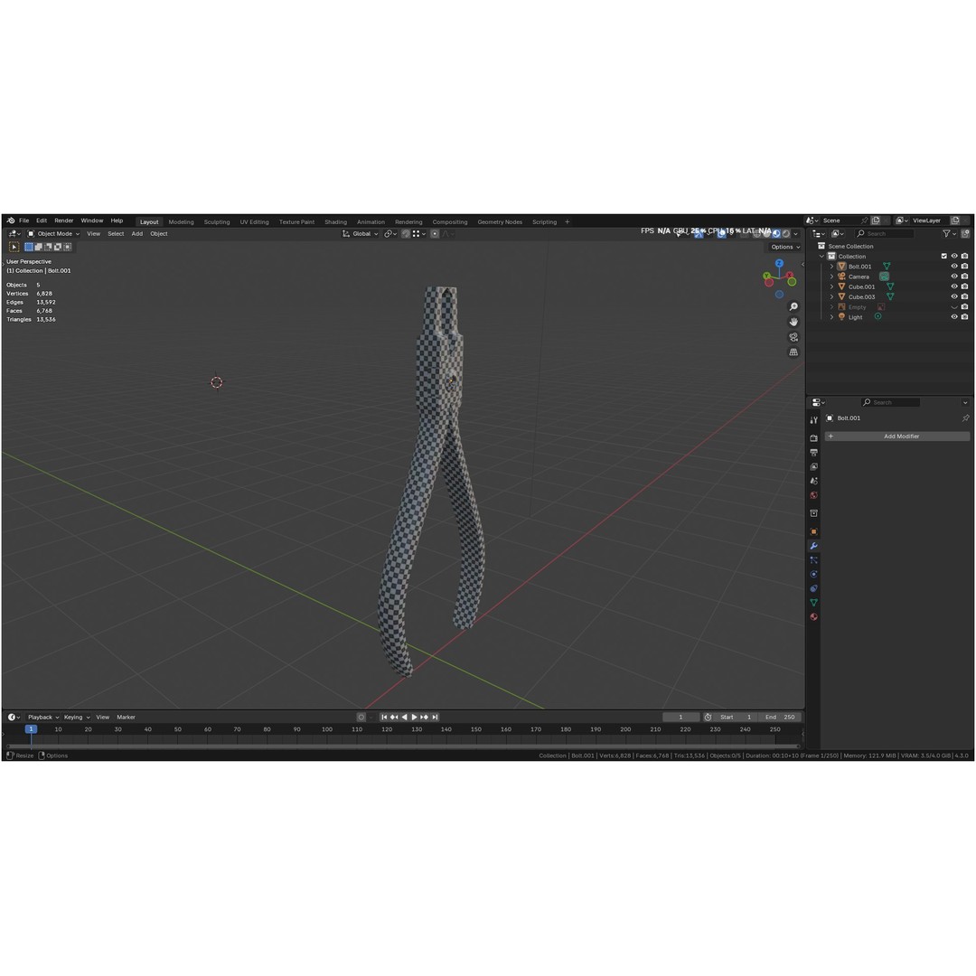 Bracket Removing Plier Tool 3D Model – Low Poly PBR Asset, FBX, OBJ - View 51