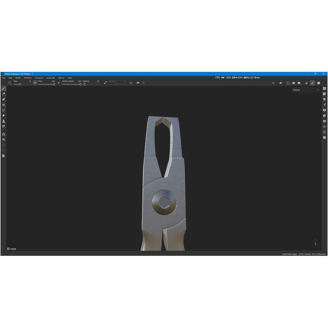 Bracket Removing Plier Tool 3D Model – Low Poly PBR Asset, FBX, OBJ - View 7