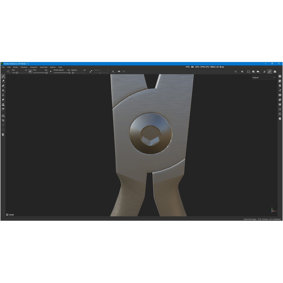 Bracket Removing Plier Tool 3D Model – Low Poly PBR Asset, FBX, OBJ - View 9