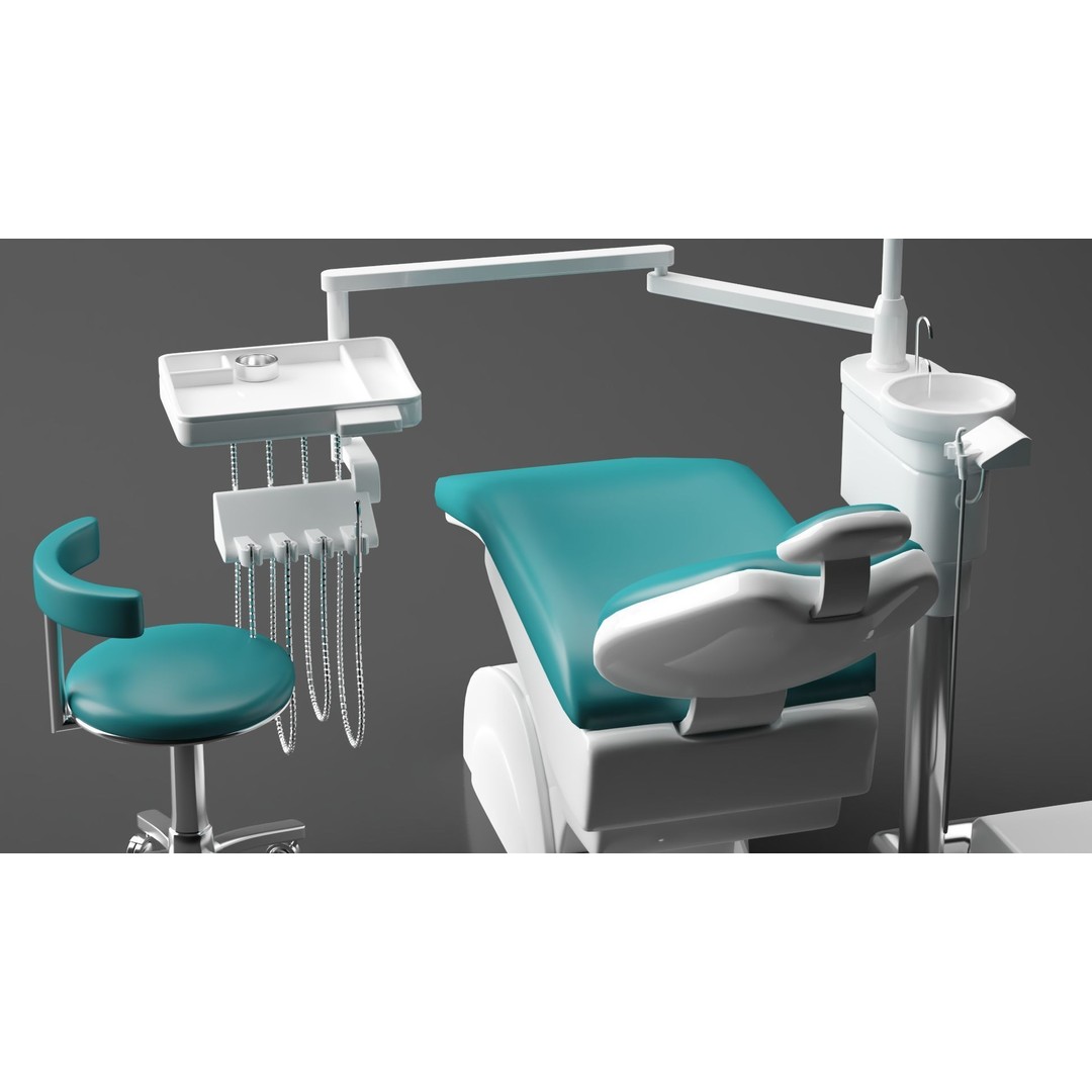 Dental Chair 3D Model – Realistic Interior Asset, Corona Renderer - View 10
