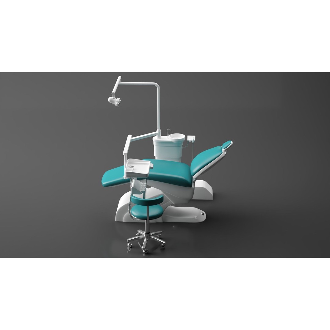 Dental Chair 3D Model – Realistic Interior Asset, Corona Renderer - View 4