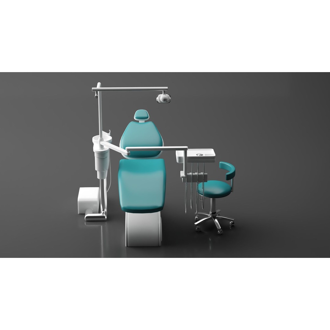Dental Chair 3D Model – Realistic Interior Asset, Corona Renderer - View 8