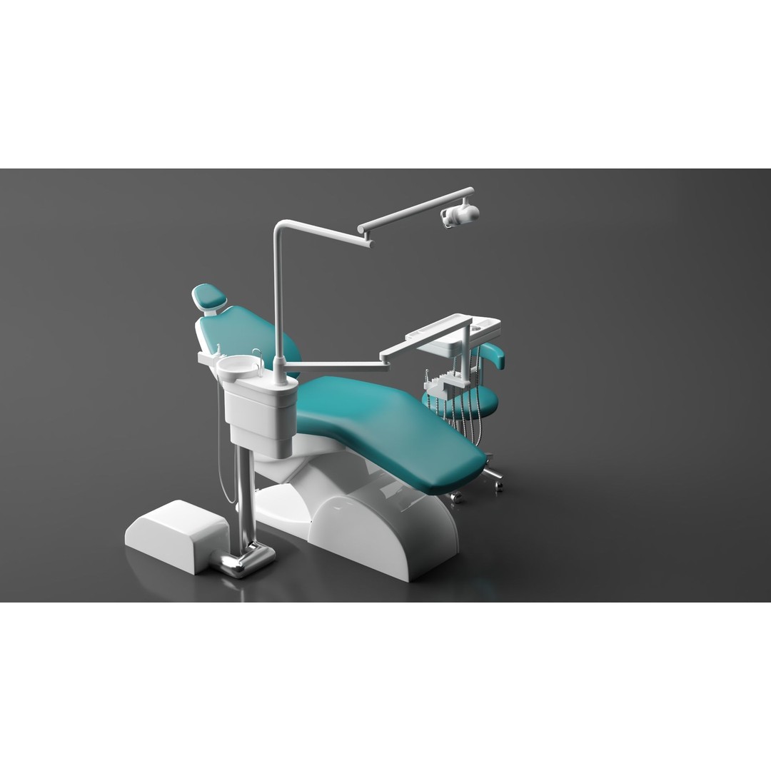 Dental Chair 3D Model – Realistic Interior Asset, Corona Renderer - View 9