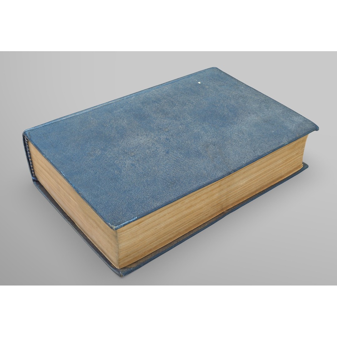 Old Book 3D Model – Low Poly Game Asset with PBR Textures - View 3