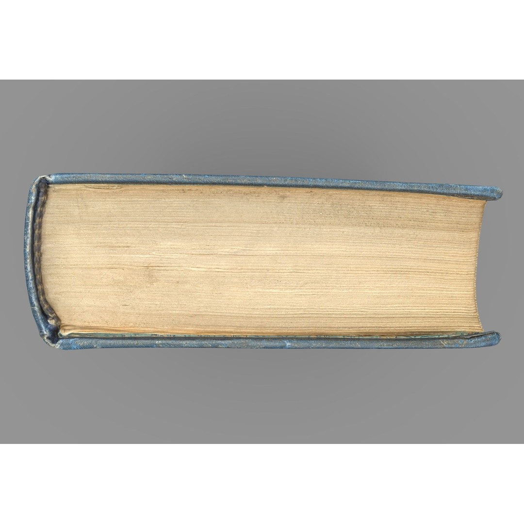 Old Book 3D Model – Low Poly Game Asset with PBR Textures - View 5