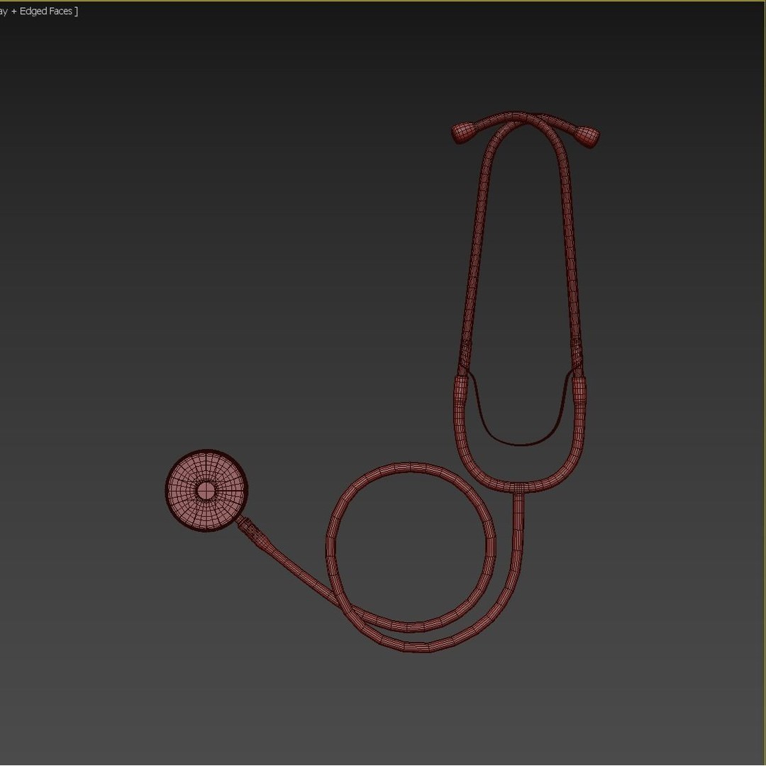 Stethoscope 3D Model – Low Poly Medical Equipment, FBX, PBR - View 19