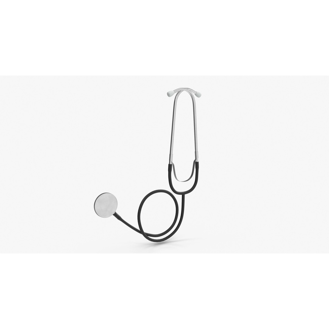 Stethoscope 3D Model – Low Poly Medical Equipment, FBX, PBR - View 29