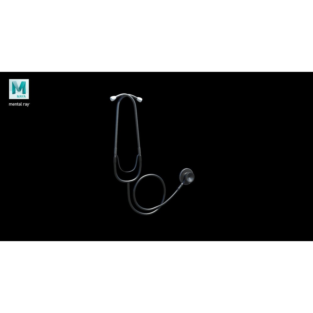 Stethoscope 3D Model – Low Poly Medical Equipment, FBX, PBR - View 33
