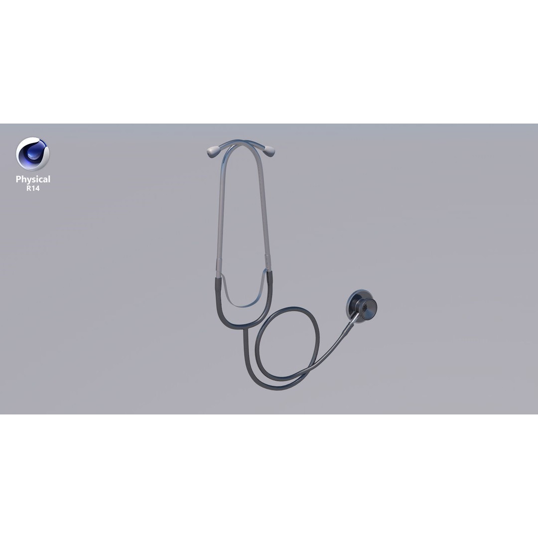 Stethoscope 3D Model – Low Poly Medical Equipment, FBX, PBR - View 35