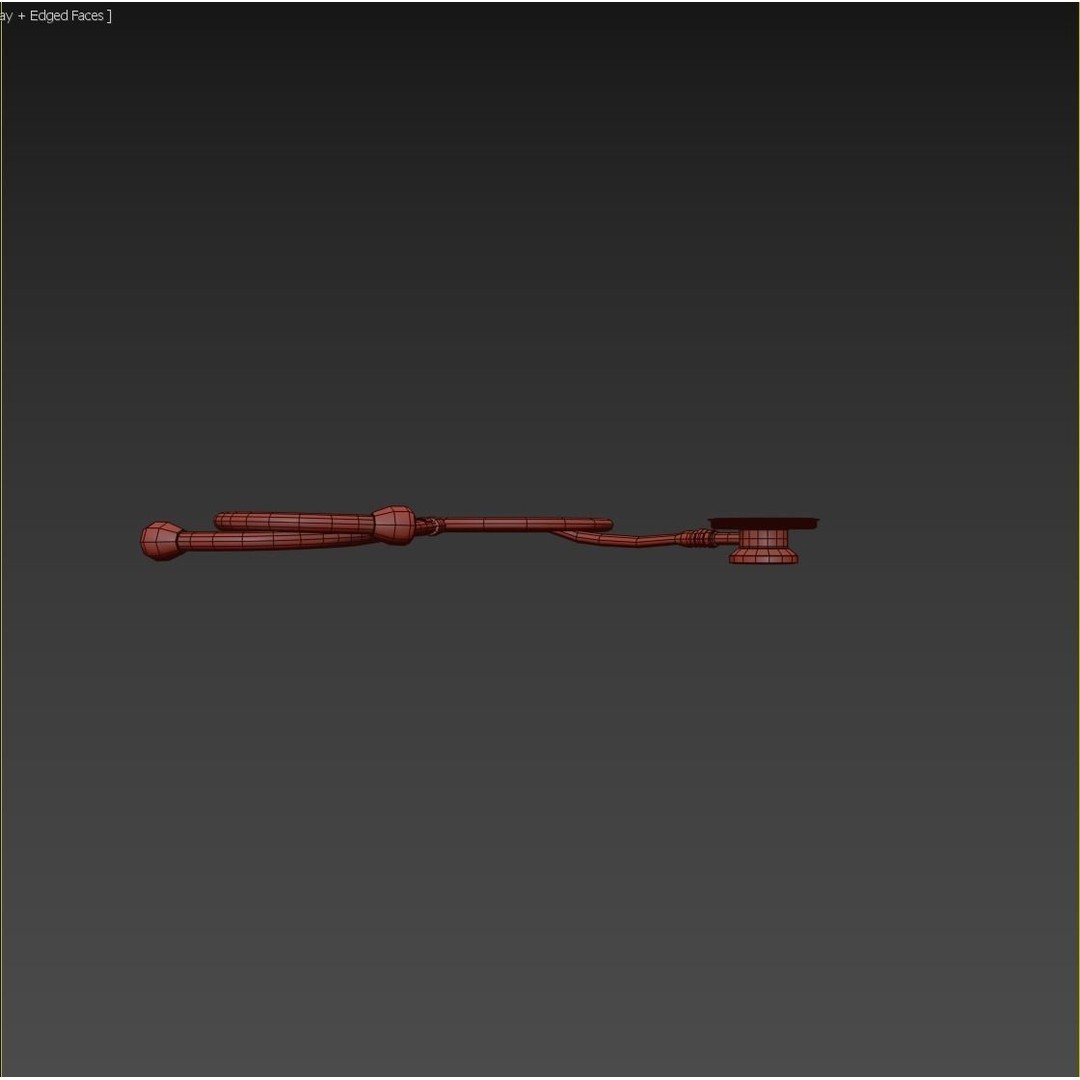 Stethoscope 3D Model – Low Poly Medical Equipment, FBX, PBR - View 6