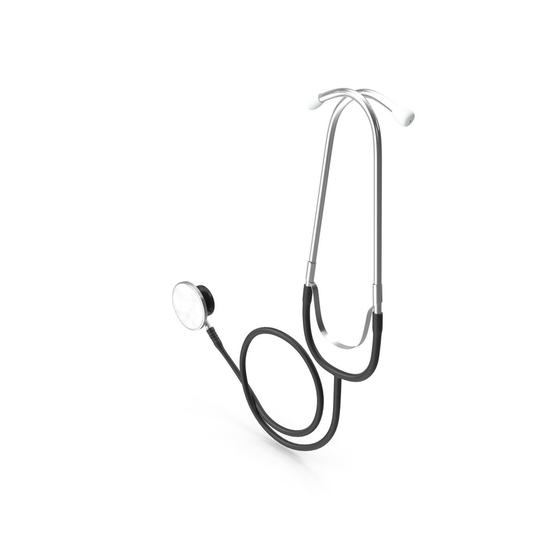 Stethoscope 3D Model – Low Poly Medical Equipment, FBX, PBR - View 8