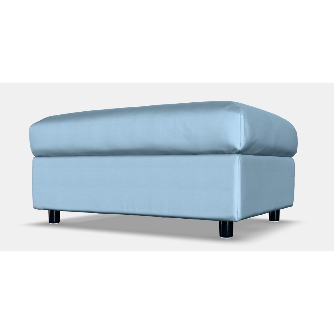 VIMLE Footstool 3D Model – Low Poly Storage Ottoman, FBX - View 6