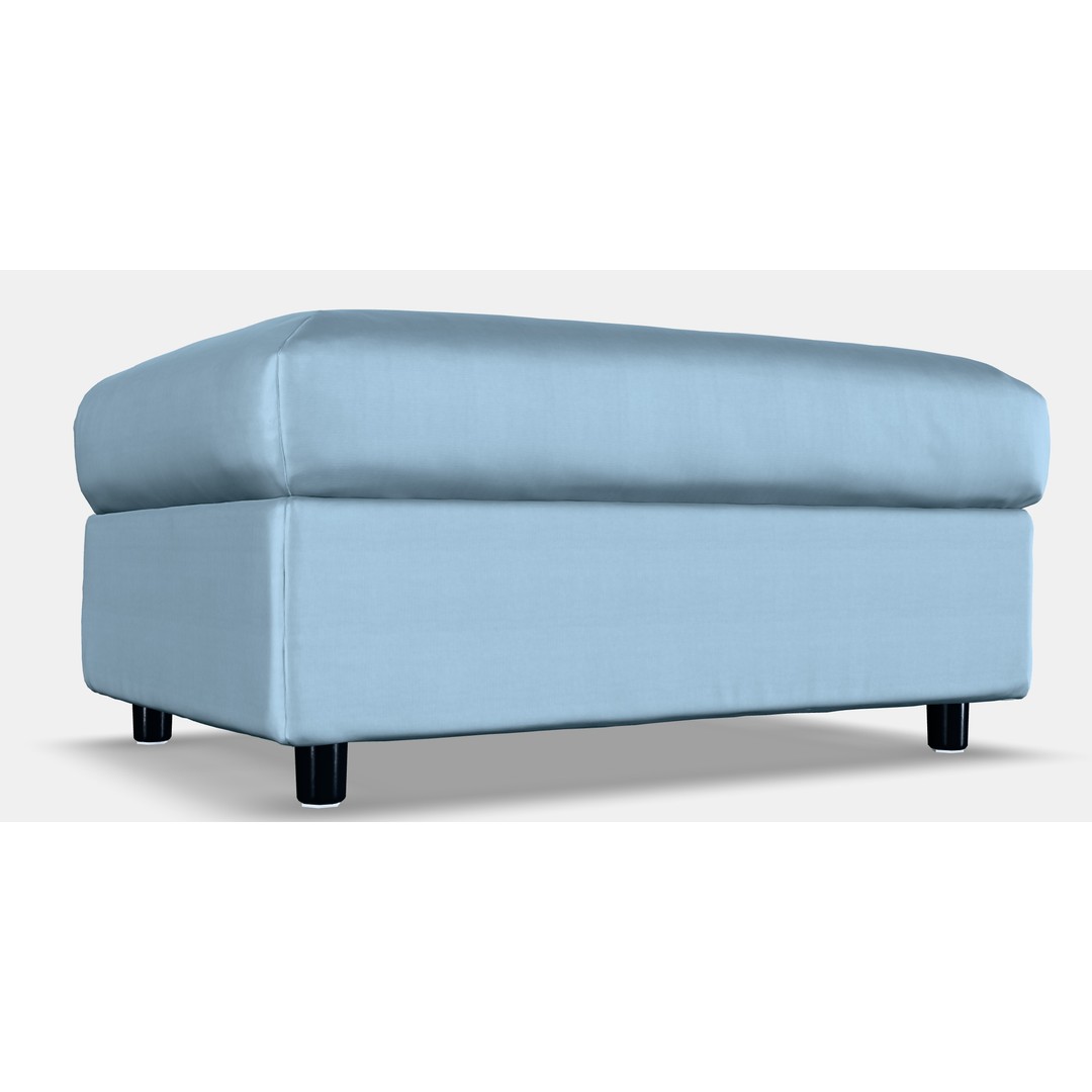 VIMLE Footstool 3D Model – Low Poly Storage Ottoman, FBX - View 8