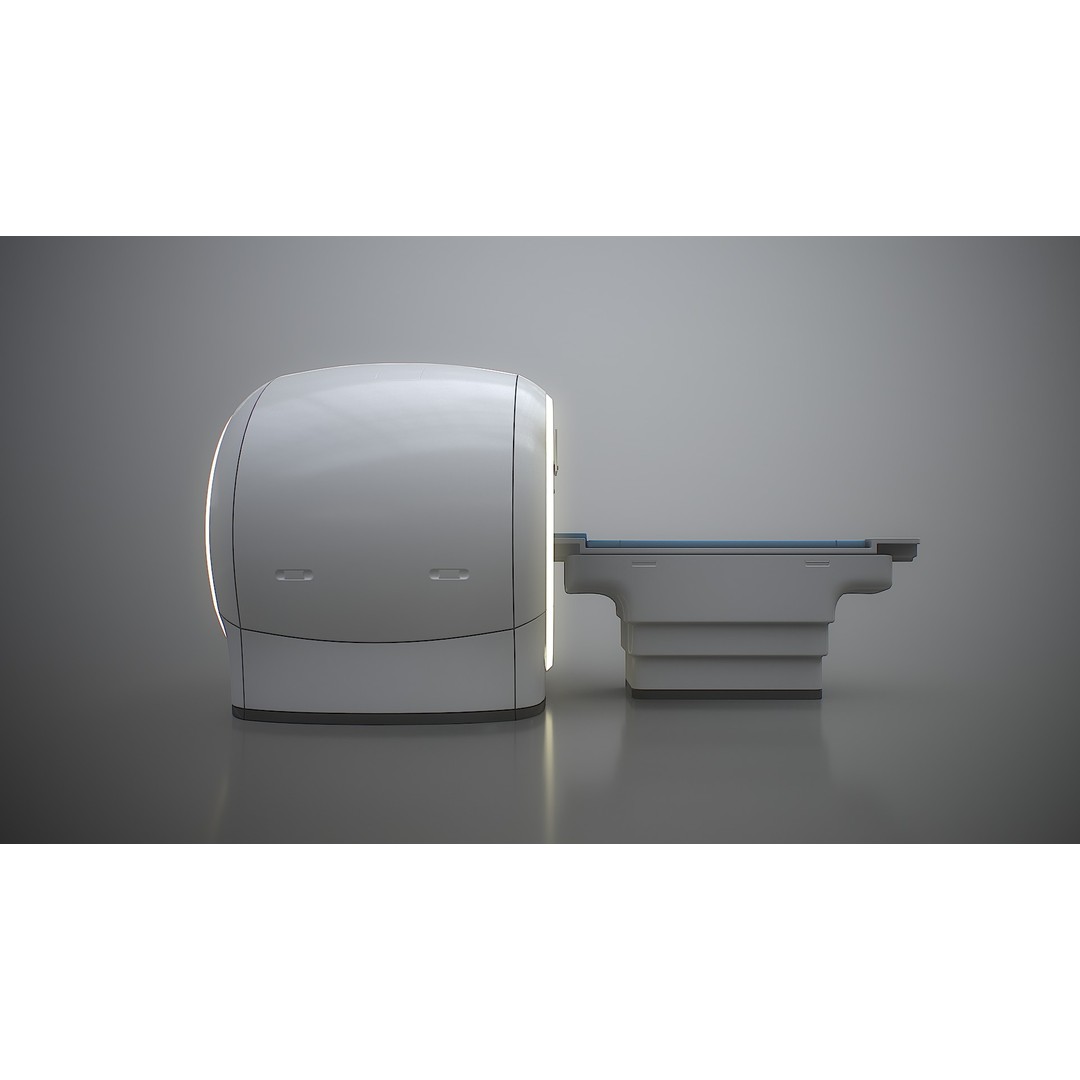 MRI Scanner 3D Model – Low Poly PBR Asset for Games, FBX, OBJ - View 13