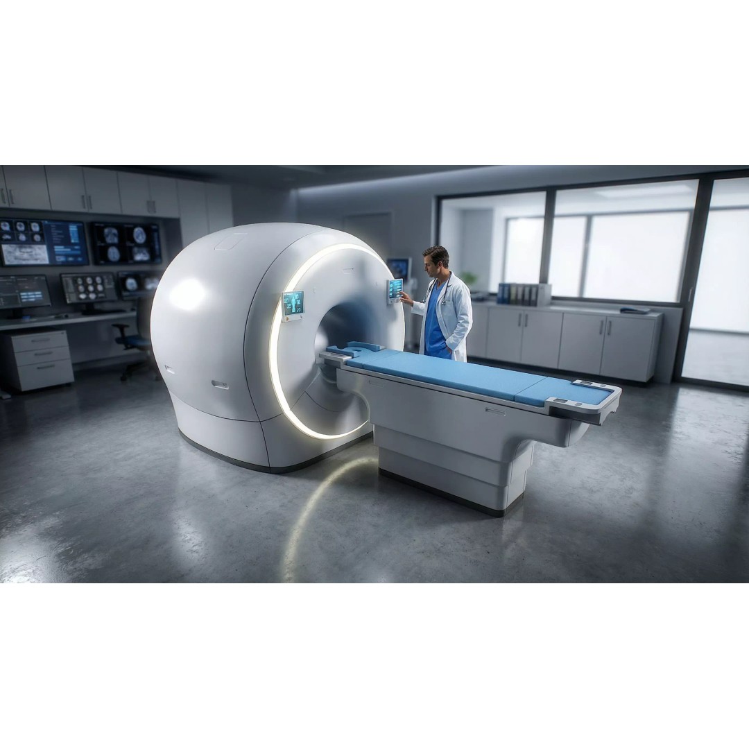 MRI Scanner 3D Model – Low Poly PBR Asset for Games, FBX, OBJ - View 2
