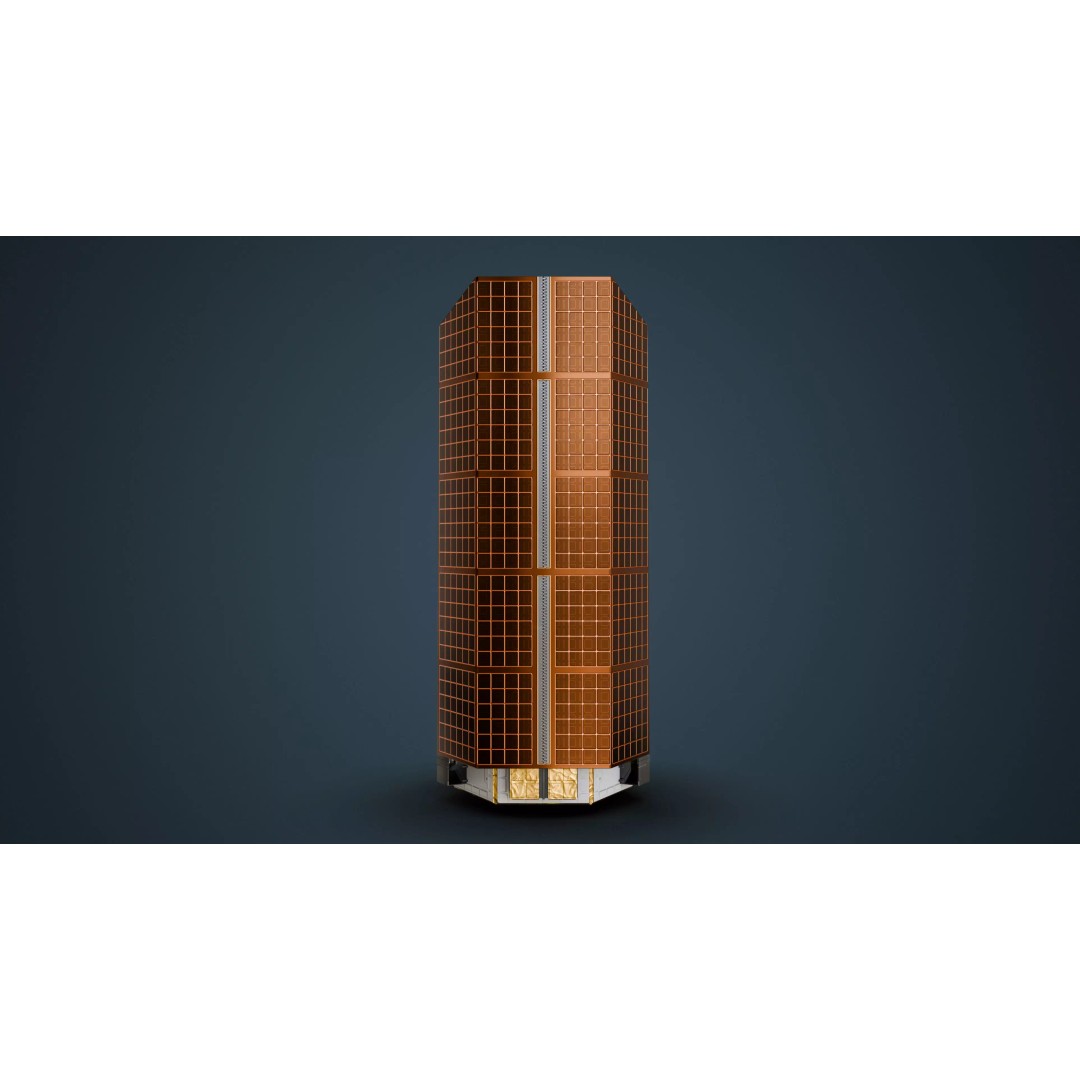Space Telescope 3D Model – Low Poly PBR Asset, FBX, OBJ, Blender - View 10