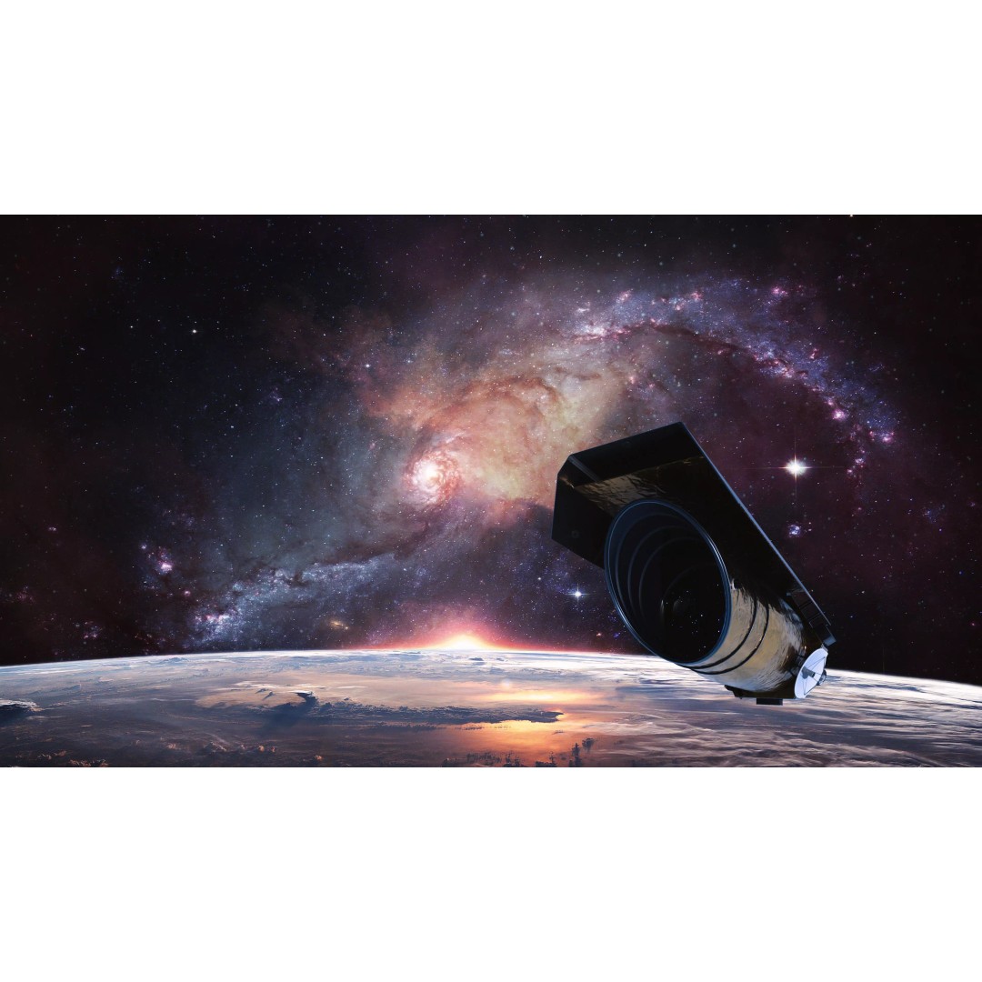Space Telescope 3D Model – Low Poly PBR Asset, FBX, OBJ, Blender - View 3